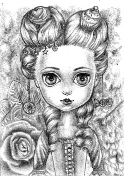 Marie Antoinette in Cup Cake Heaven