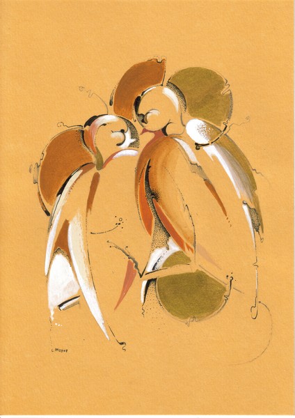 Birds with halo
