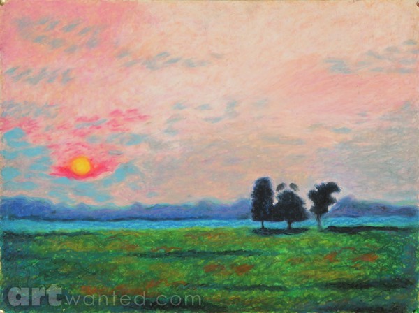 Three Trees at Dusk