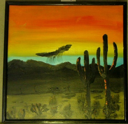 560-mid summer in the desert 24x24