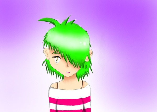 Green Haired Girl