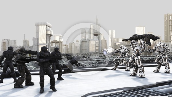Catch This! - Space Marines and Combat Droids