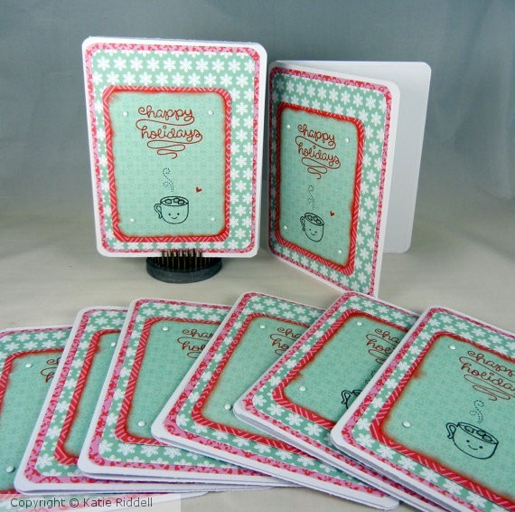 Hot Cocoa Christmas Cards Set of 8