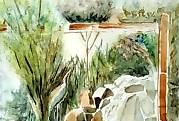 Habitat Pond Watercolor