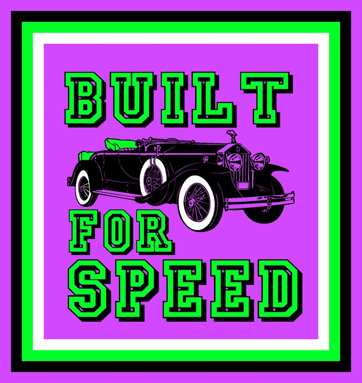 BUILT FOR SPEED-CLASSIC CONVERTIBLE PURPLE