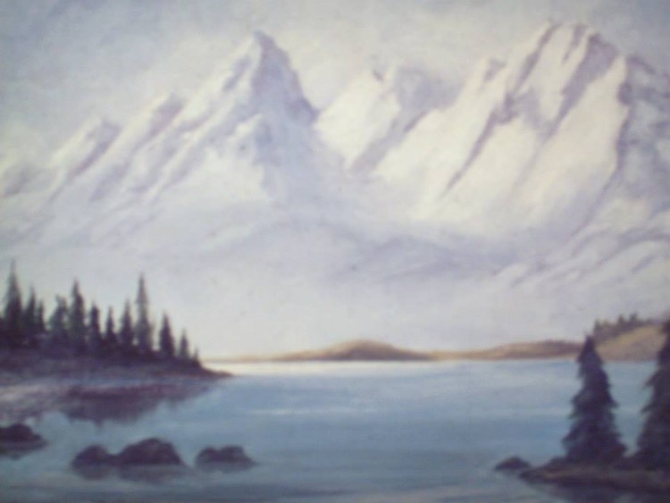 My Painting - High Sierra Mountains  Oil 11x14 Prints available