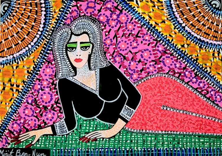 Self taught paintings by israeli artist Mirit Ben-Nun
