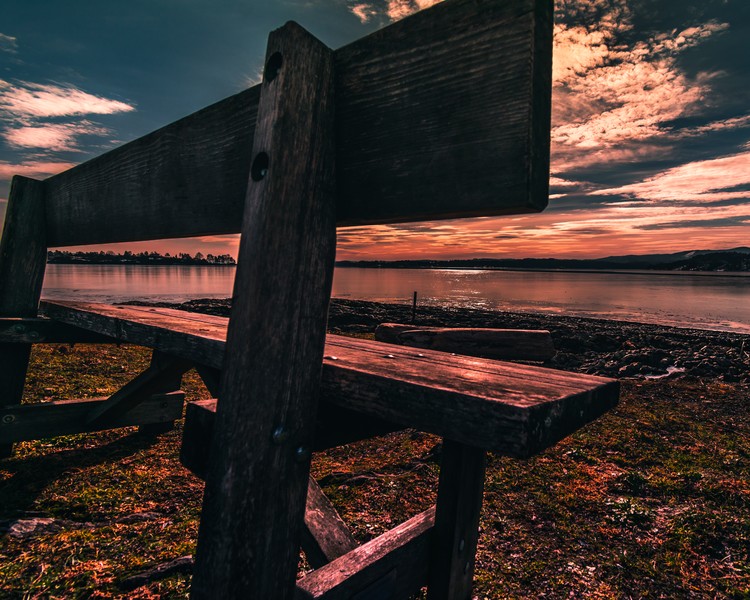 Bench in the sun