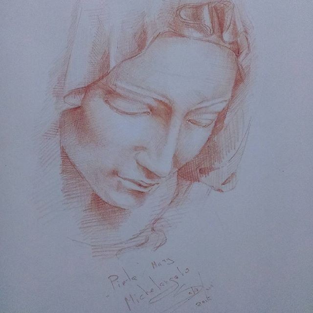 Sketch Pieta Mary
