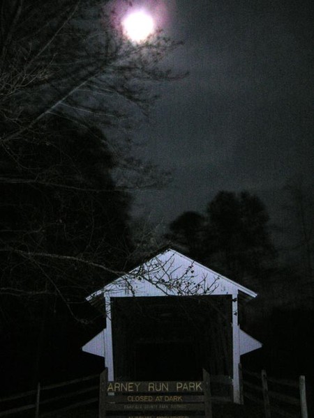Moon Over Covered Bridge