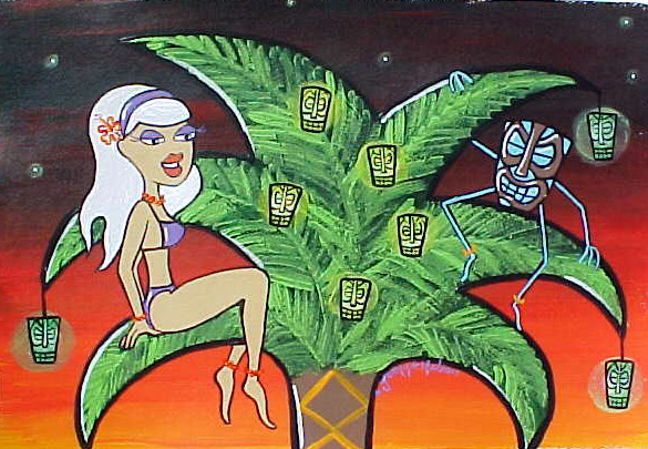 Up in the Palm Tree