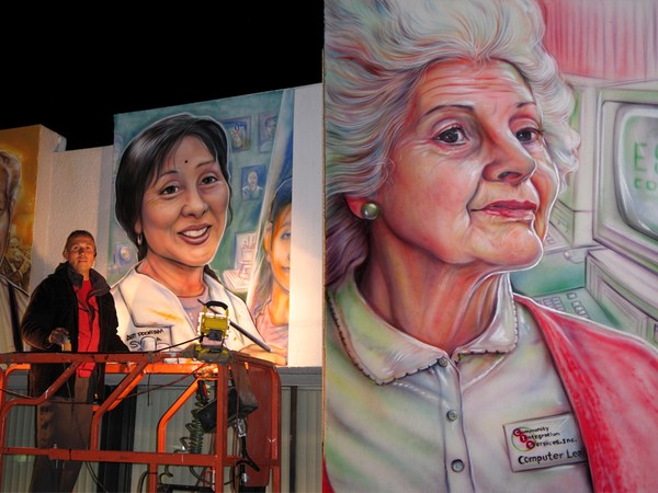 CIS nighttime mural spraying