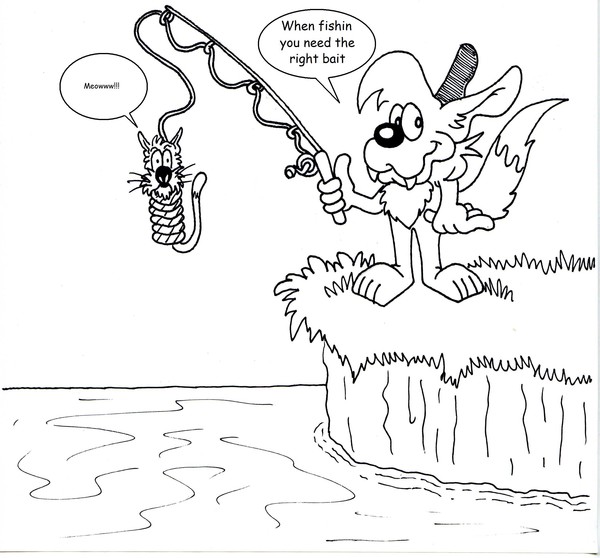 Fishin with cats