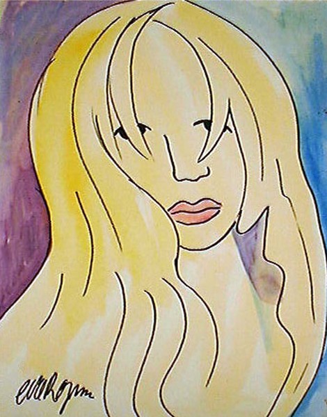 dawn...little line and watercolor