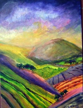 acrylic landscape