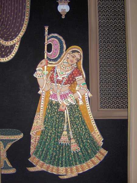 dancing lady feel hot