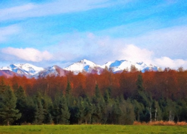 Painted Autumn View