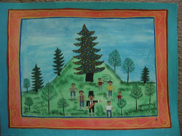 A Polka Dotted Pine Tree in Pipladunka