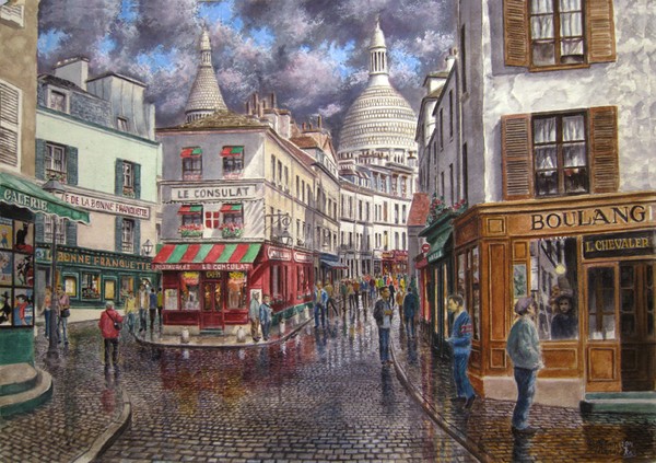 Break In The Storm Over Montmartre