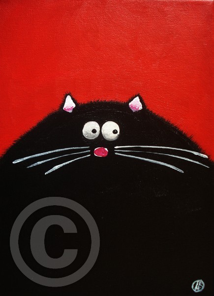Fat Cat in Red