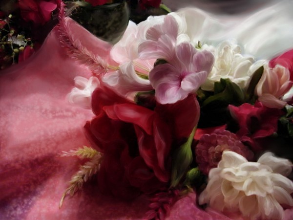 florals in pinks