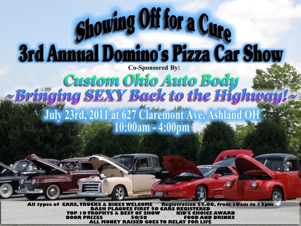 Custom Ohio & Domino's Car Show-Event/Web Graphi