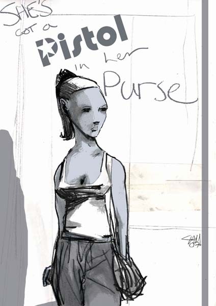 Pistol in her Purse