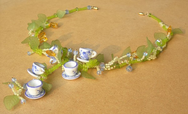 Cupflowers Beaded Necklace