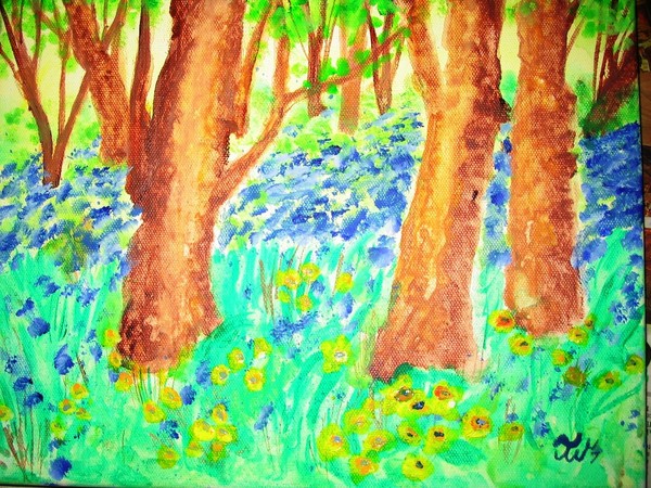 Blue Forest Floor