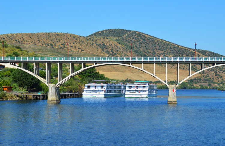 Bridge over the river Douro in Portugal 