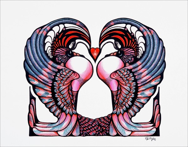 deco love birds...
