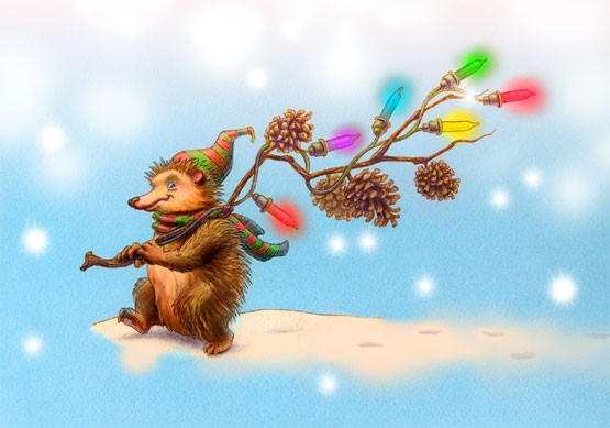 Christmas Hedgie