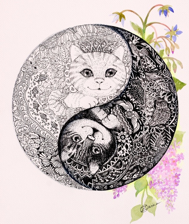 Yin Yang cats