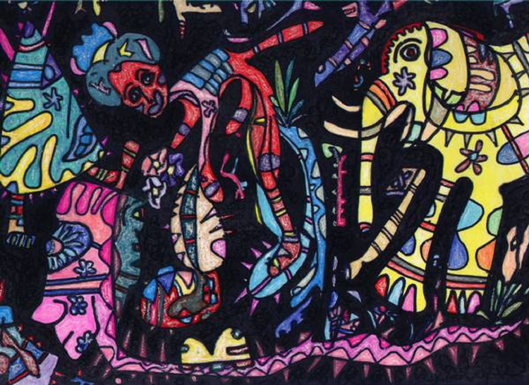Elephant Jungle 2.. revisit.........(9x12