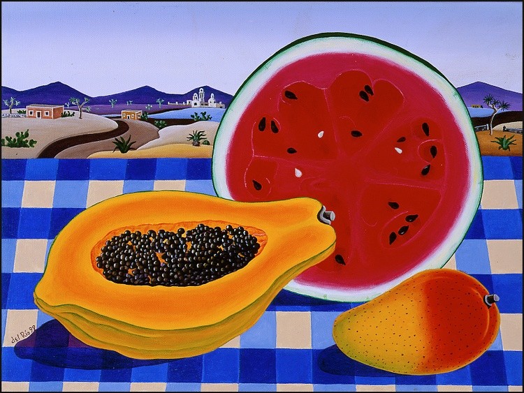 Papaya, Mango y Sandia