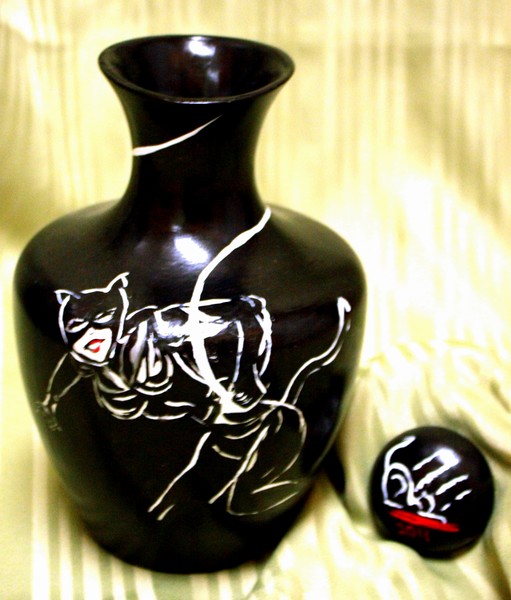Catwoman vase