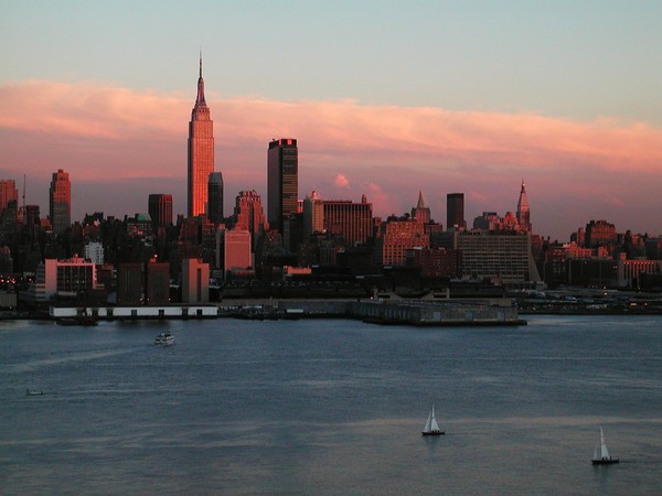 Manhattan View from Weehawken, NJ at sunset