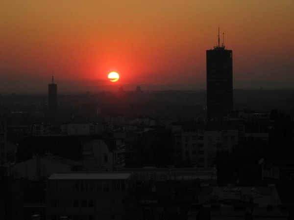 Belgrade sunset