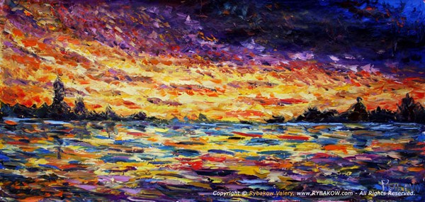 New painting. Oil on canvas. 70x145 cm. 2011