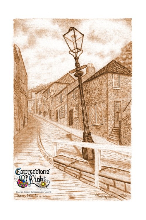 ExpoLight-Graphic-Arts-Lincoln-City-Steep-Hill-1990-0001 (Water-Coloured-Sepia-SP)