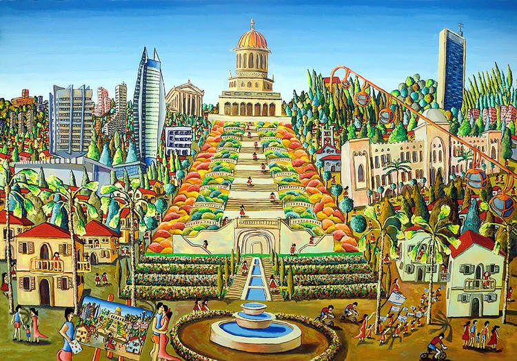 artist statement  The philosophy behind the naive paintings of the Israeli painter Raphael Perez