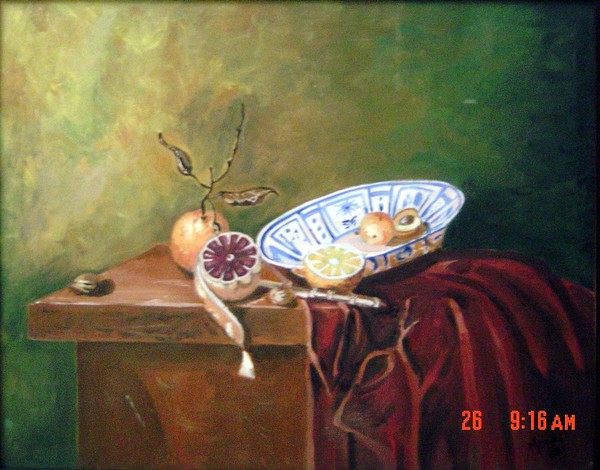 candle light still life