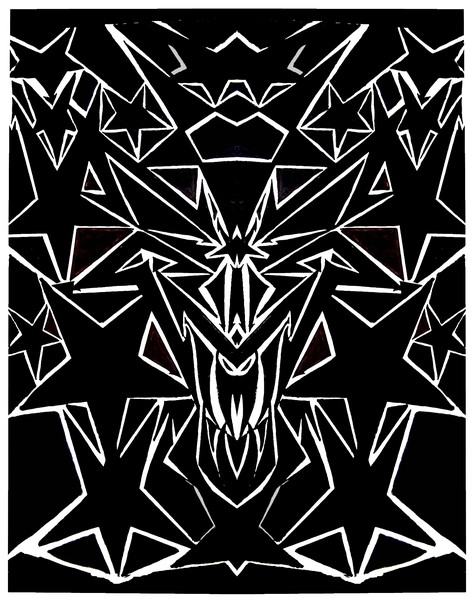 Pendigram Demon. (goats head)
