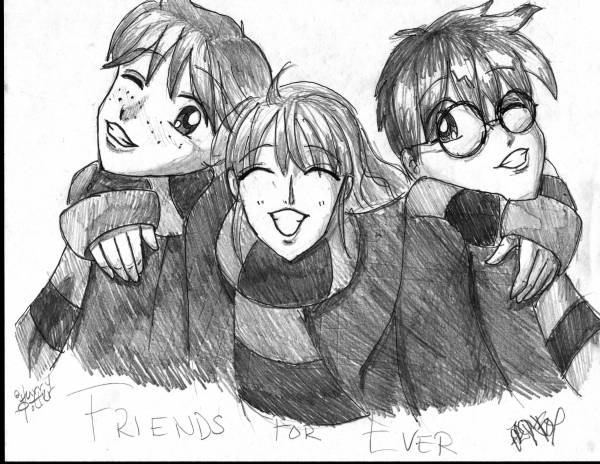 harry, ron, hermione