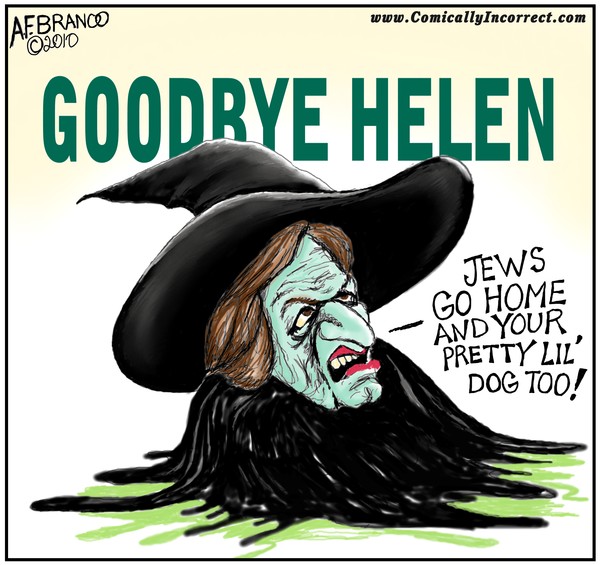 Helen Thomas Goodbye (Cartoon)