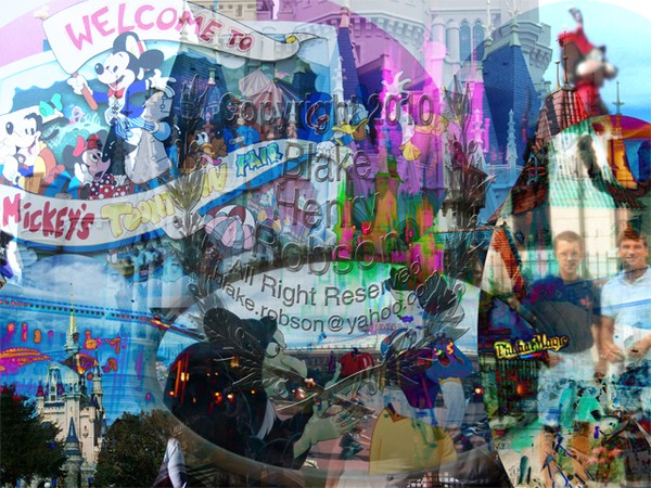 Walt Disney World group collage
