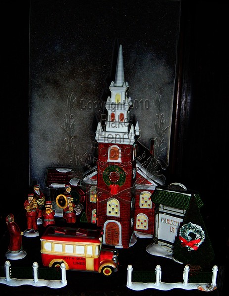 Department 56 Christmas Village Digital Art