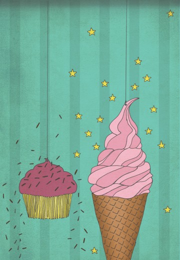 Cupcake & Ice cream