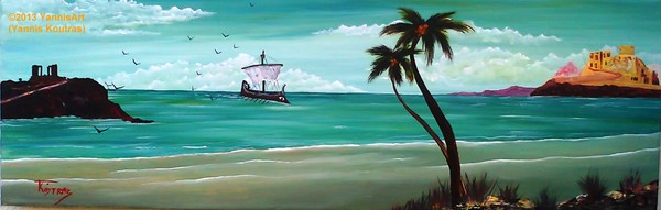 Ancient Greece 529 BC Acrylic on Canvas