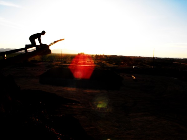 Silhouette Above the Ground